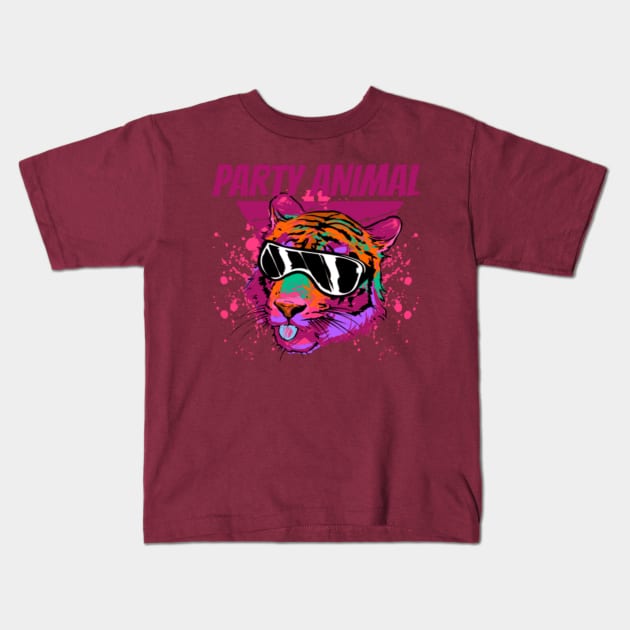 Party Animal Kids T-Shirt by NotUrOrdinaryDesign